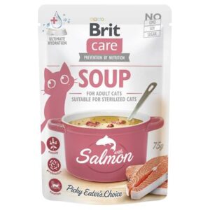 BRIT CARE SUPĂ PENTRU PISICI CU SOMON 75 G