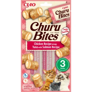 CHURU BITES CHICKEN & SALMON 3X10G