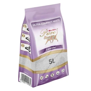 NISIP BENTONITA MIAU MIAU PURE LAVANDA 5 L