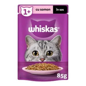 PLIC WHISKAS CU SOMON ÎN SOS 85 G