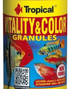 HRANĂ PEȘTI TROPICAL VITALITY&COLOUR 55 G/100 ML