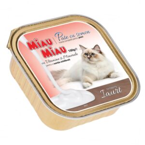 MIAU MIAU PATE PENTRU PISICI CU SOMON 100 G