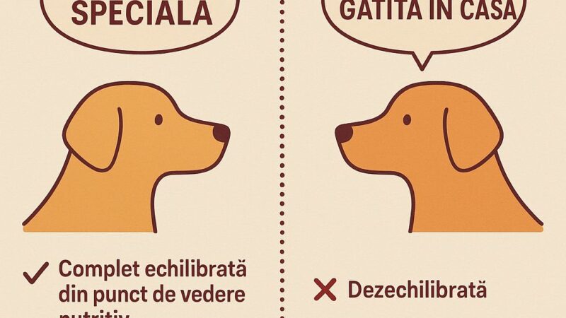 Hrană specială pentru câini vs. mâncare gătită în casă – Care sunt beneficiile reale?