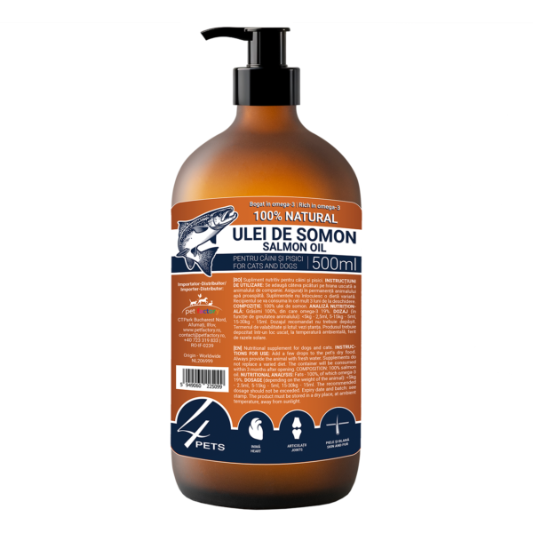 Ulei de somon 4 Pets 500 ml